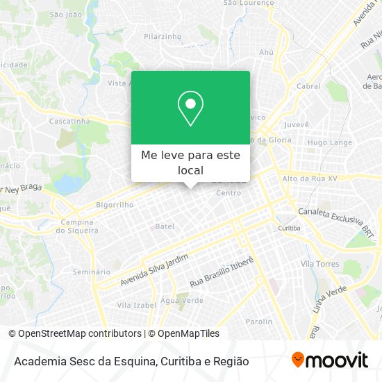 Academia Sesc da Esquina mapa