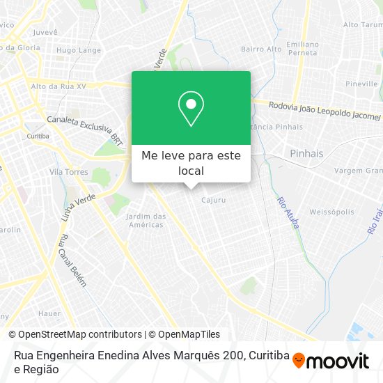 Rua Engenheira Enedina Alves Marquês 200 mapa