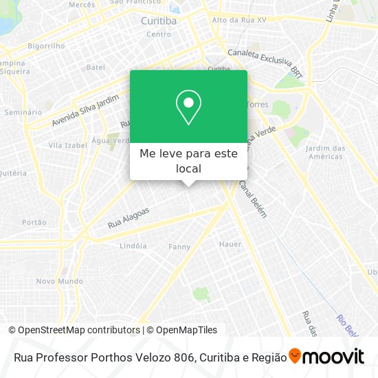 Rua Professor Porthos Velozo 806 mapa