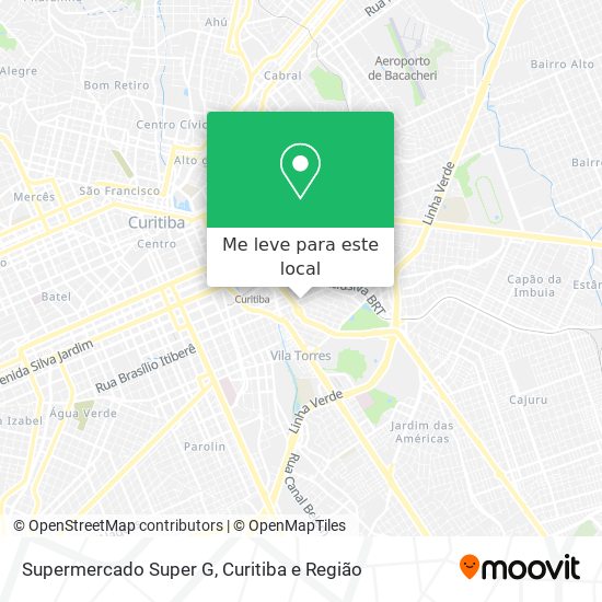 Supermercado Super G mapa