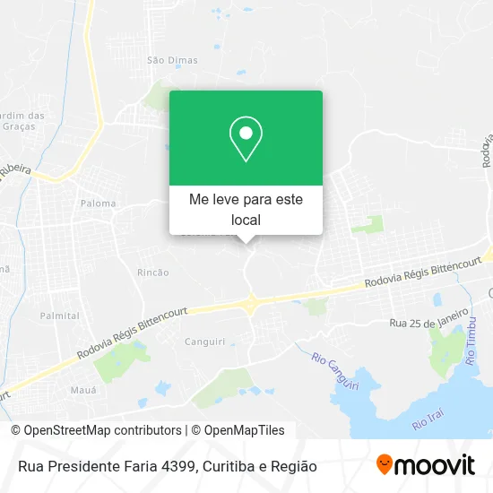 Rua Presidente Faria 4399 mapa