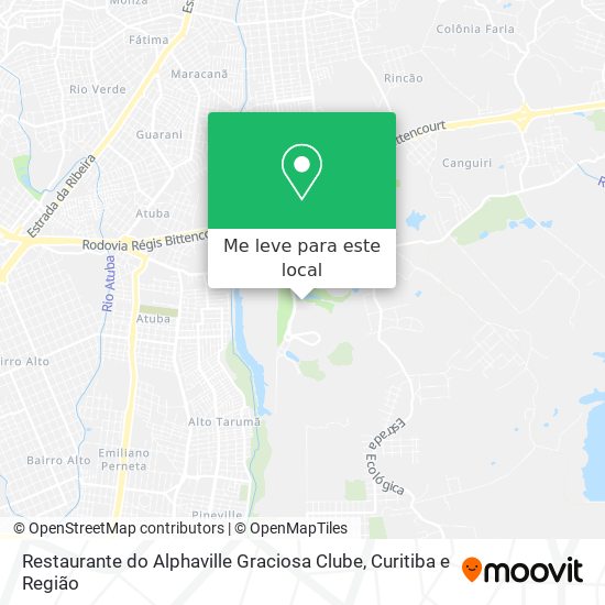 Restaurante do Alphaville Graciosa Clube mapa