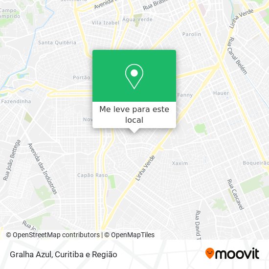 Gralha Azul mapa
