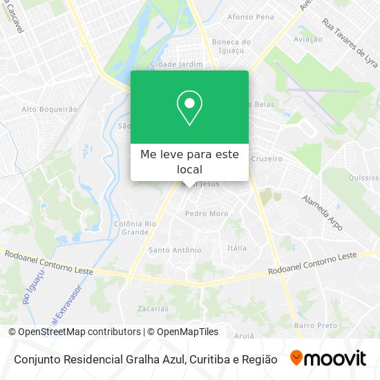 Conjunto Residencial Gralha Azul mapa