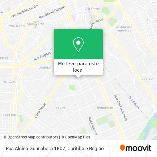 Rua Alcino Guanabara 1807 mapa