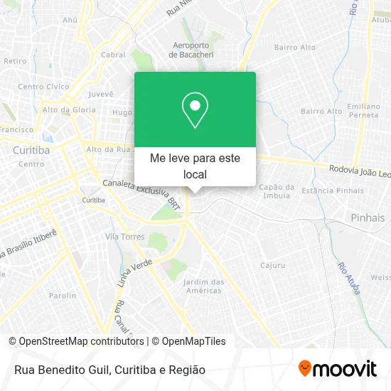 Rua Benedito Guil mapa