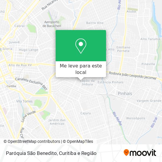 Paróquia São Benedito mapa