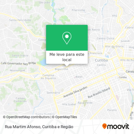 Rua Martim Afonso mapa