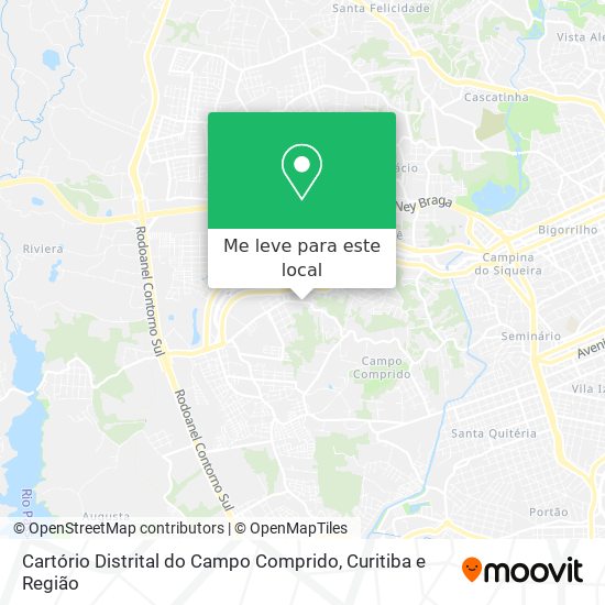 Cartório Distrital do Campo Comprido mapa