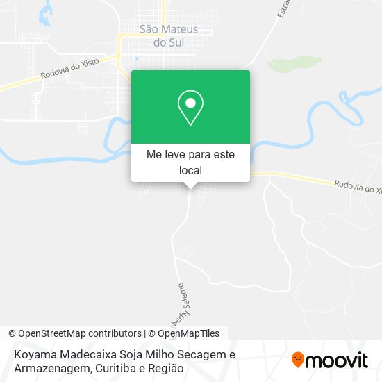 Koyama Madecaixa Soja Milho Secagem e Armazenagem mapa