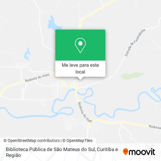 Biblioteca Pública de São Mateus do Sul mapa