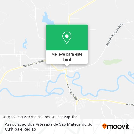 Associação dos Artesaos de Sao Mateus do Sul mapa