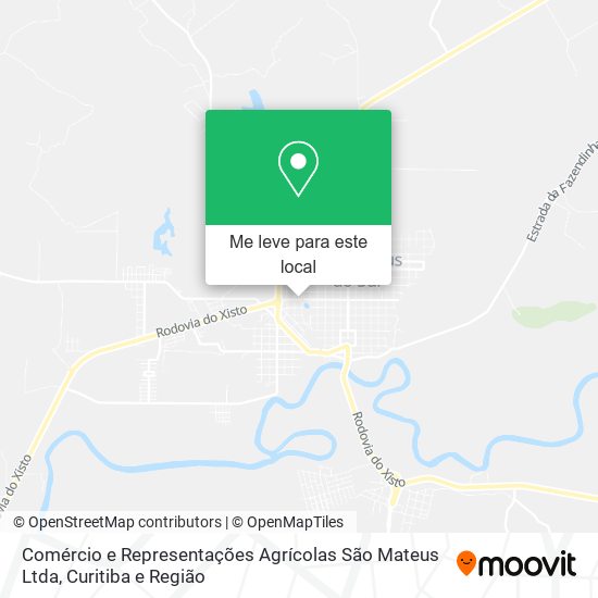 Comércio e Representações Agrícolas São Mateus Ltda mapa