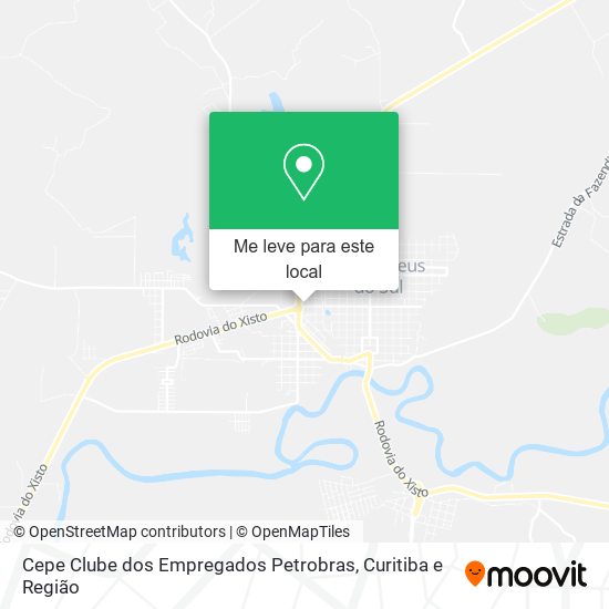 Cepe Clube dos Empregados Petrobras mapa