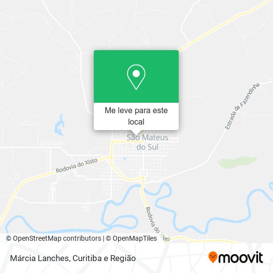 Márcia Lanches mapa