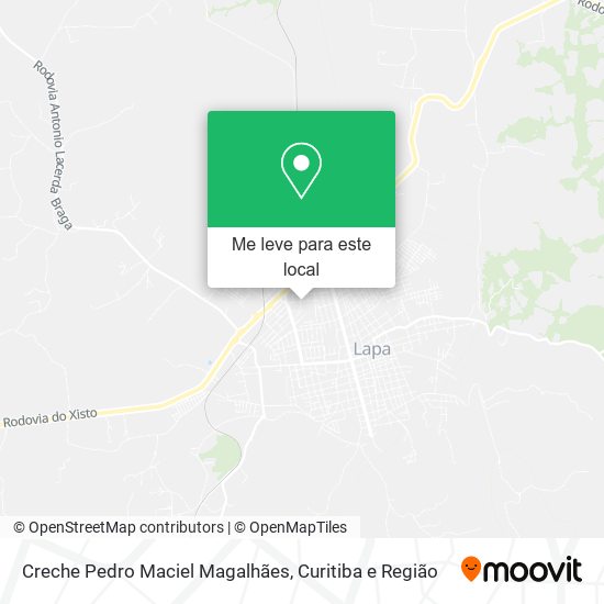 Creche Pedro Maciel Magalhães mapa