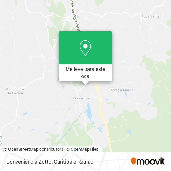 Conveniência Zotto mapa