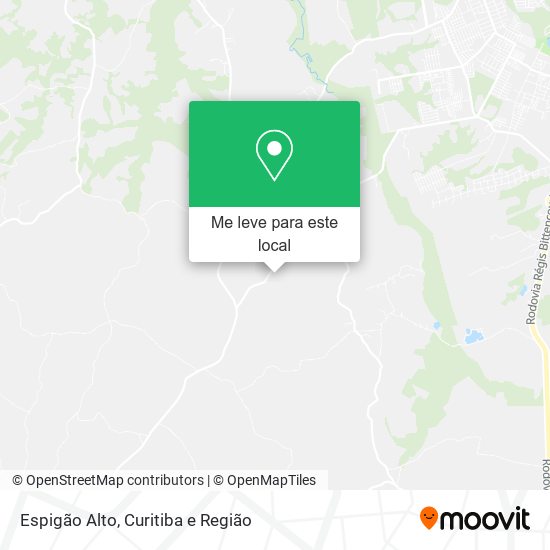 Espigão Alto mapa
