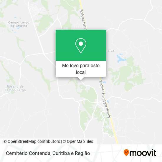 Cemitério Contenda mapa