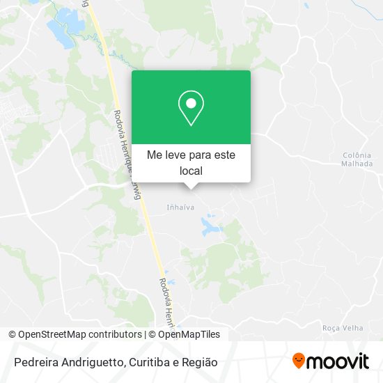 Pedreira Andriguetto mapa