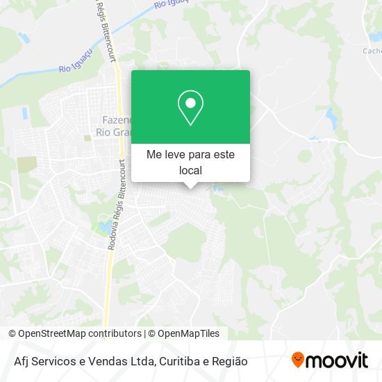 Afj Servicos e Vendas Ltda mapa