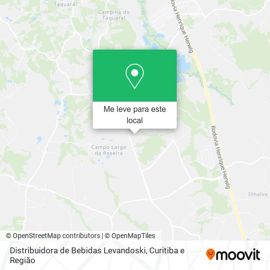 Distribuidora de Bebidas Levandoski mapa