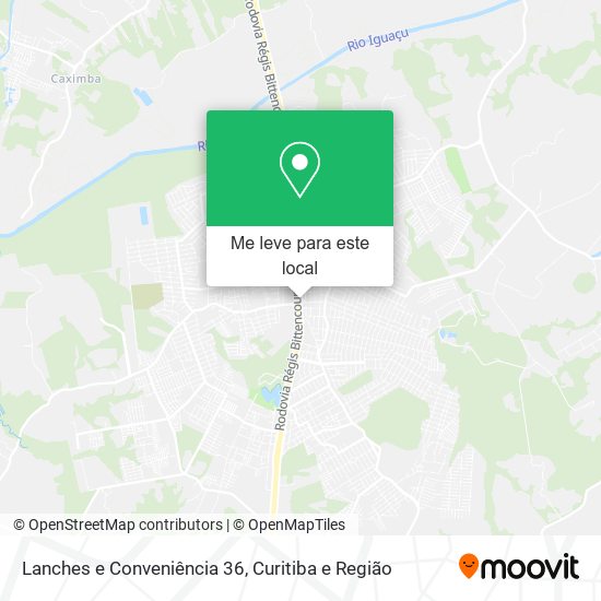 Lanches e Conveniência 36 mapa