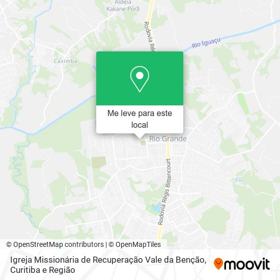 Igreja Missionária de Recuperação Vale da Benção mapa
