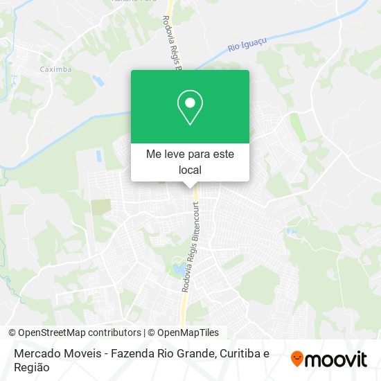 Mercado Moveis - Fazenda Rio Grande mapa