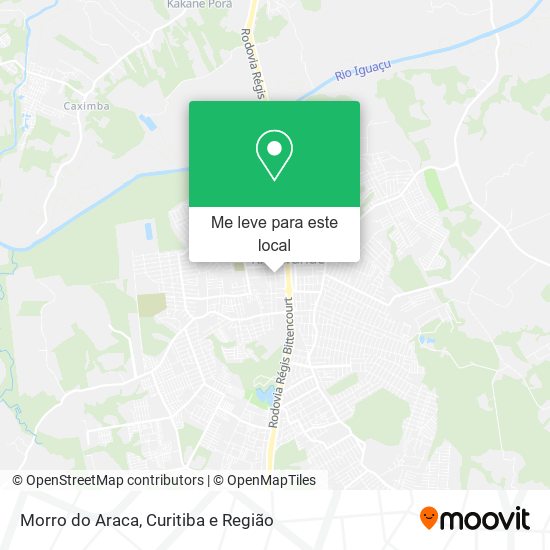 Morro do Araca mapa