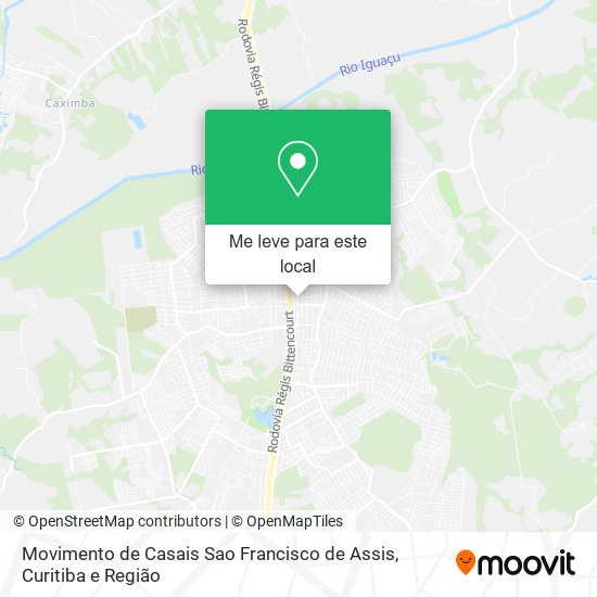 Movimento de Casais Sao Francisco de Assis mapa