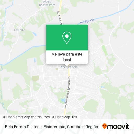 Bela Forma Pilates e Fisioterapia mapa