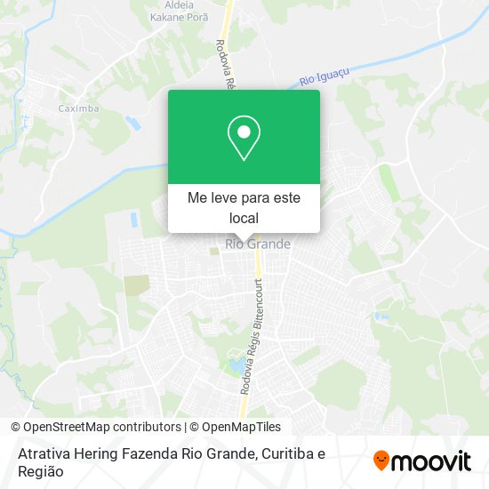 Atrativa Hering Fazenda Rio Grande mapa