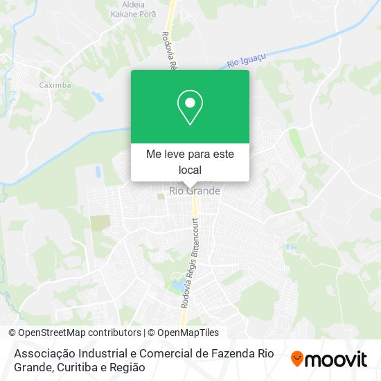 Associação Industrial e Comercial de Fazenda Rio Grande mapa