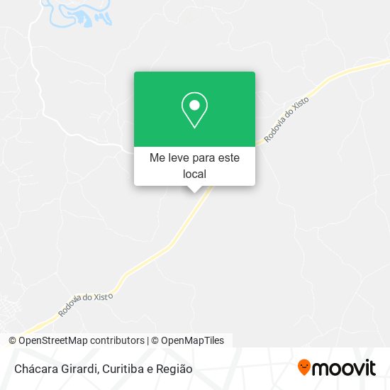 Chácara Girardi mapa