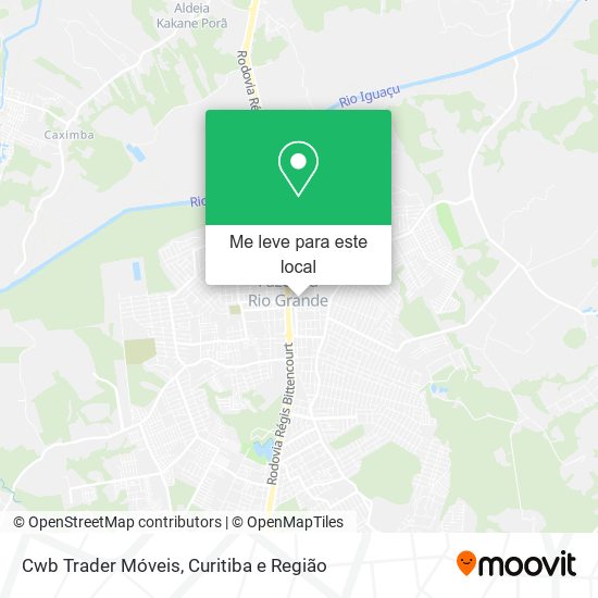 Cwb Trader Móveis mapa