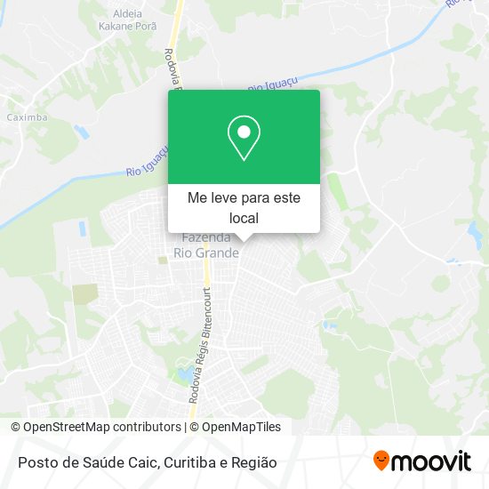 Posto de Saúde Caic mapa