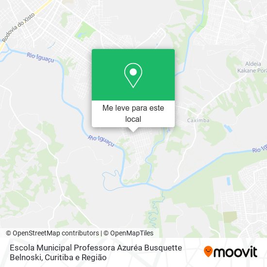 Escola Municipal Professora Azuréa Busquette Belnoski mapa