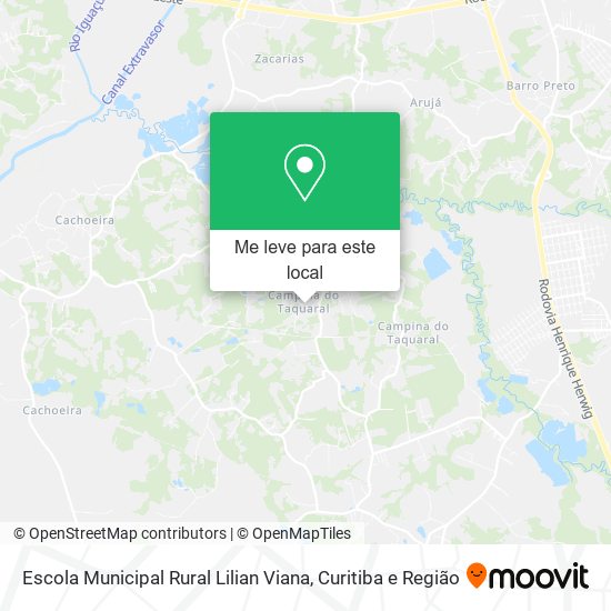 Escola Municipal Rural Lilian Viana mapa