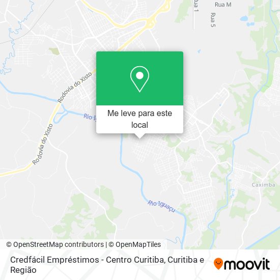 Credfácil Empréstimos - Centro Curitiba mapa