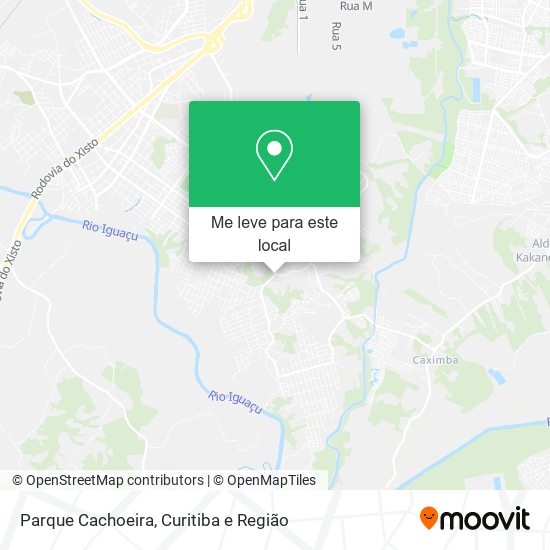 Parque Cachoeira mapa