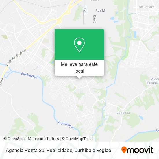 Agência Ponta Sul Publicidade mapa