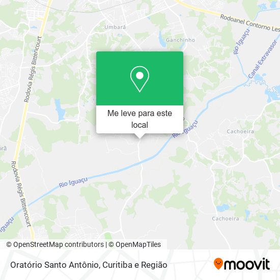 Oratório Santo Antônio mapa