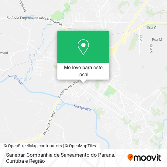 Sanepar-Companhia de Saneamento do Paraná mapa