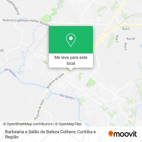 Barbearia e Salão de Beleza Cuthere mapa