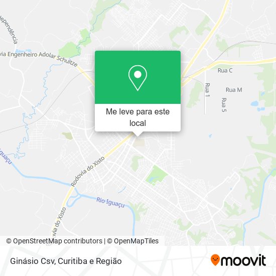 Ginásio Csv mapa