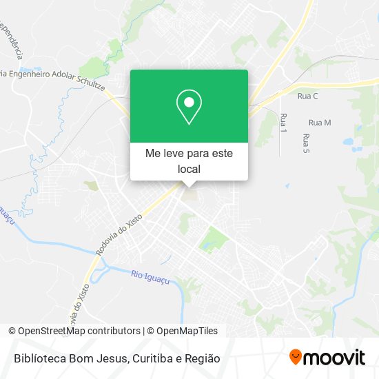 Biblíoteca Bom Jesus mapa