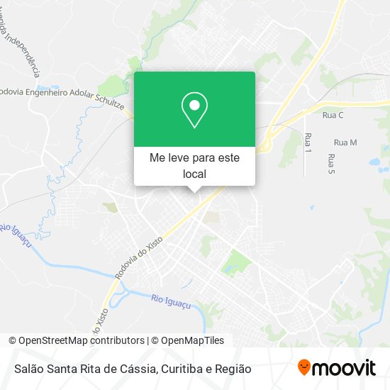Salão Santa Rita de Cássia mapa