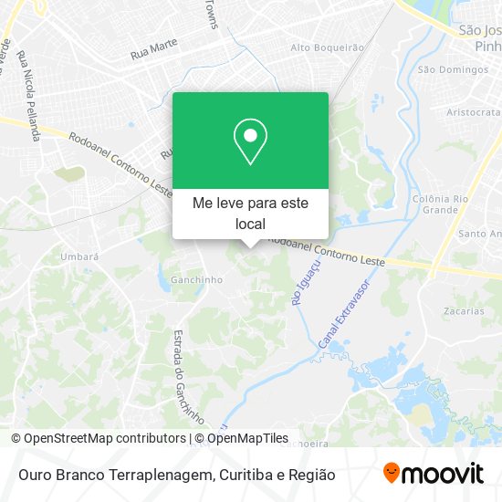 Ouro Branco Terraplenagem mapa