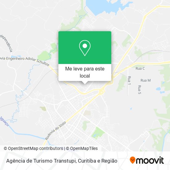 Agência de Turismo Transtupi mapa